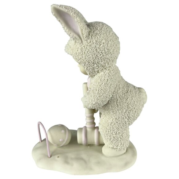 1996 Dept 56 Snowbunnies Easy Does It Springtime Stories Figurine Bunny Croquet - Picture 8 of 10